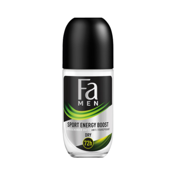 Fa MEN Sport Energy Boost, 72h Deo Roll-on, Anti-Transpirant/Anti-Perspirant, 50ml